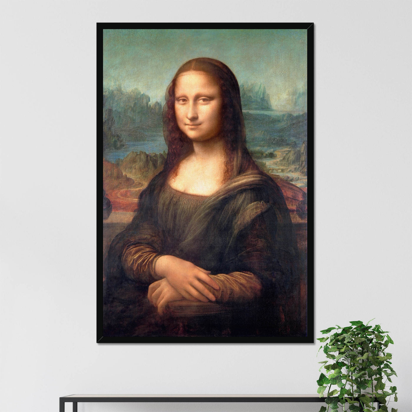 "Mona Lisa" by Leonardo da Vinci on Canvas, Framed Canvas, Acrylic, Framed Prints or Print-only