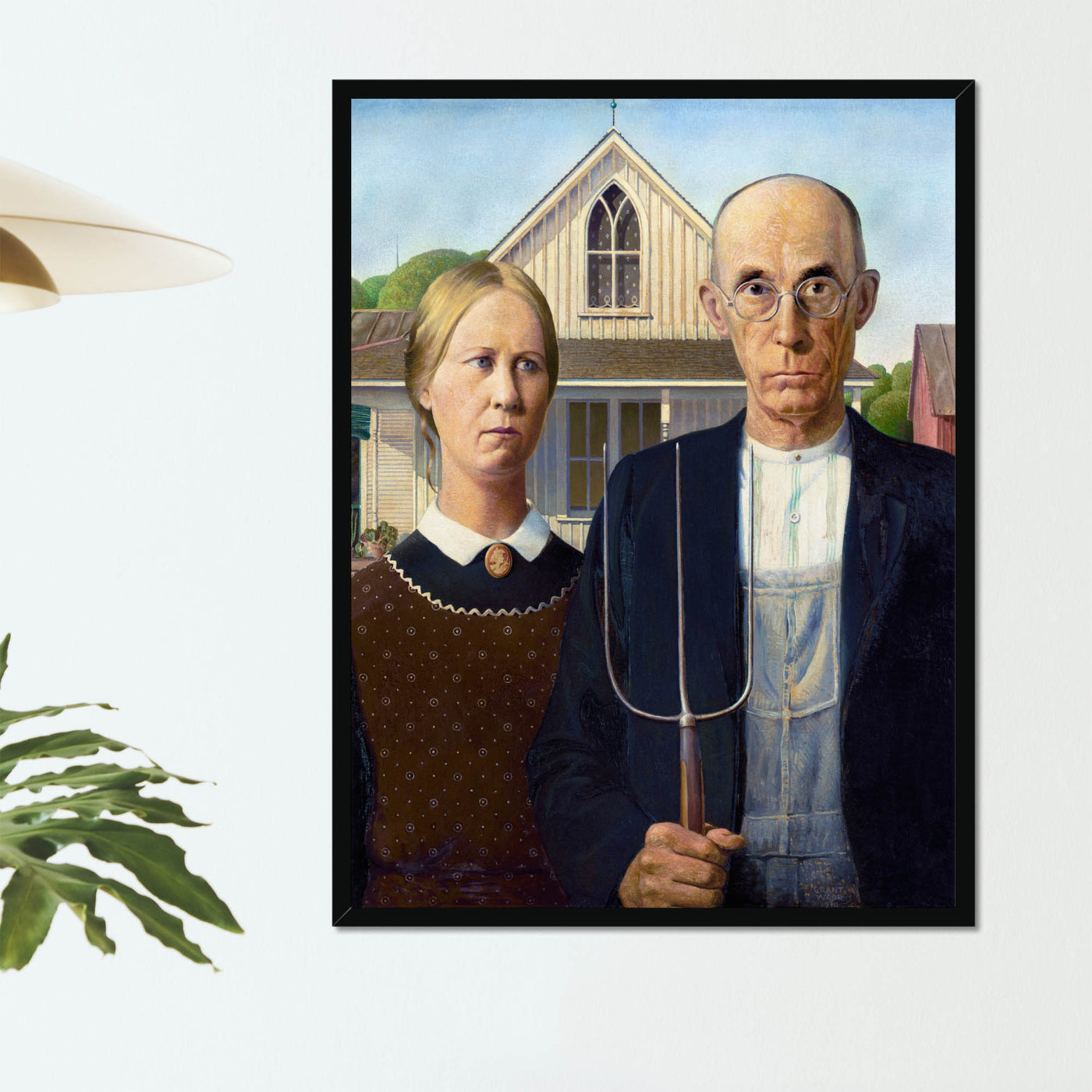 "American Gothic" by Grant Wood on Framed Prints, Canvas, Acrylic or Print-only