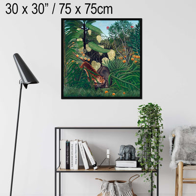 "Fight Between a Tiger and a Buffalo" by Rousseau on Acrylic, Canvas, Framed Prints or Print-only