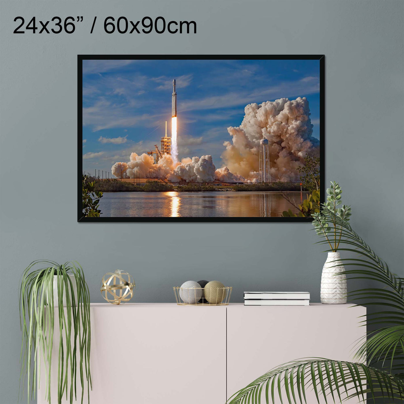 "SpaceX Falcon Heavy Launch" on Framed Prints, Canvas, Framed Canvas, Acrylic or Print-only