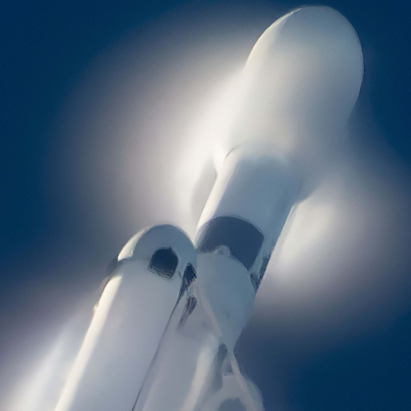 "SpaceX Falcon Heavy Climbing" on Framed Prints, Canvas, Framed Canvas, Acrylic or Print-only